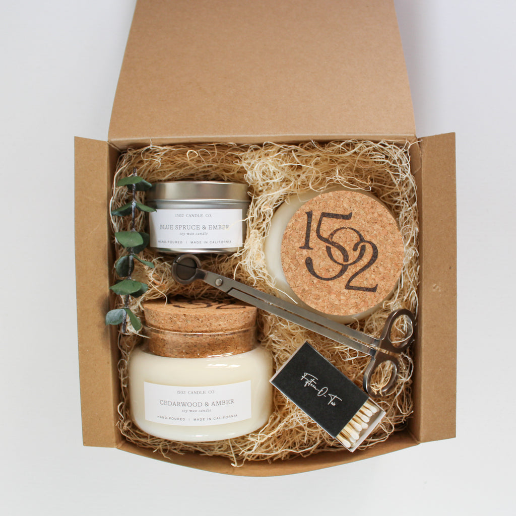 Sustainable gift box by 1502 Candle Co.